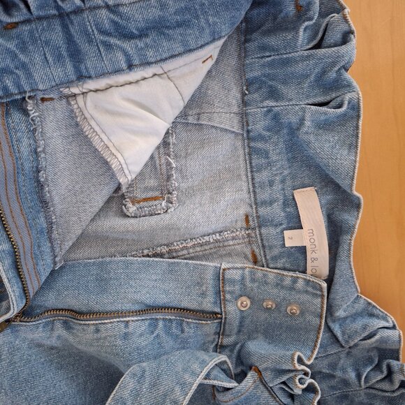 Monk & Lou high rise Paperbag Jean - Picture 3 of 4